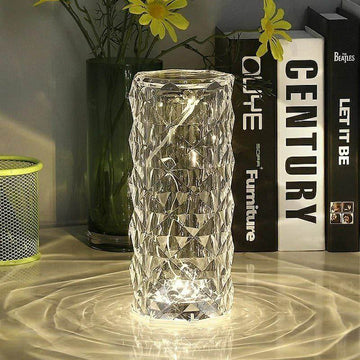 Touch Control Rechargeable Rose Diamond Table Lamp - Al-Raheem Imports