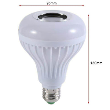 Wireless Bluetooth Speaker 12W RGB Bulb Lamp Smart Led Music Player Audio With Remote Control - Al-Raheem Imports