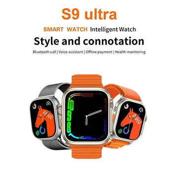 Smart Watch S9 Ultra Bluetooth Call Heart Rate Fitness Tracker With 3 Straps - Al-Raheem Imports