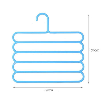 Pack of 3 Multi Layer Pants Hanger Closet Organizer and Wardrobe Storage Rack - Al-Raheem Imports