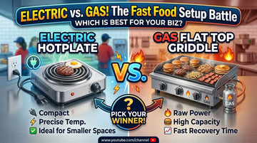 Electric Hotplate vs. Gas Flat Top Griddle: Which Is Best for Your Fast Food Setup?