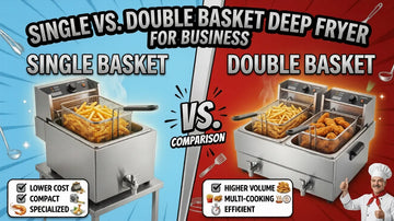Single Basket vs Double Basket Deep Fryer for Business