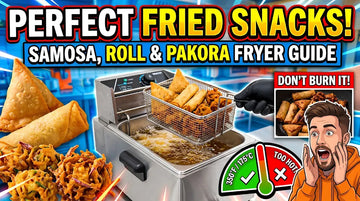 Electric Fryer Temperature Guide for Samosas Rolls and Pakoras
