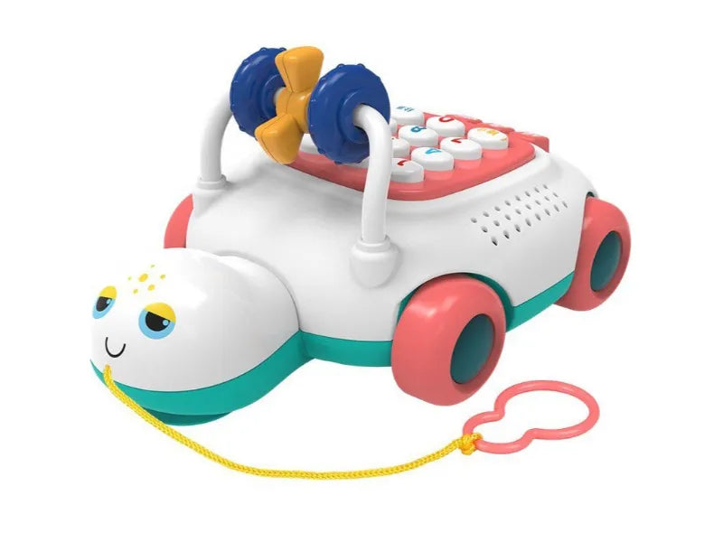 Mainan Turtle Phone Cute Baby Toy with Music and Lights for Kids