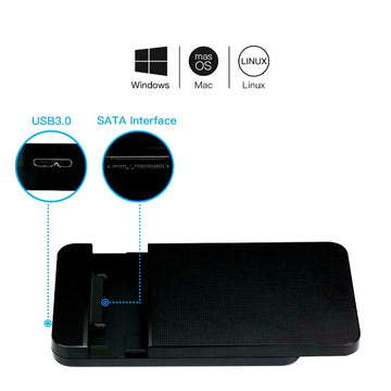 Kesu K103 2.5 Inch SATA USB 3.0 Hard Drive Enclosure with High Speed Transfer