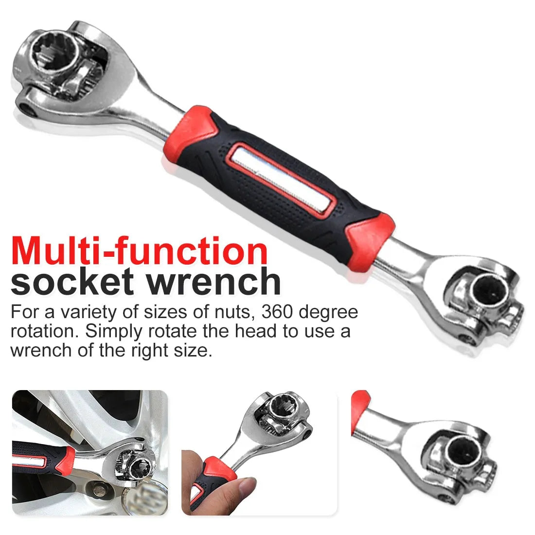 48-in-1 Tiger Wrench Universal Socket Tool for Spline Bolts and Torx