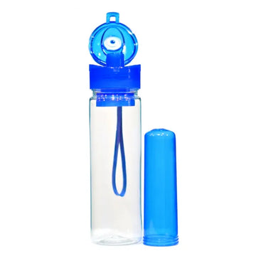 Leak Proof 800ml Water Bottle with Built-in Ice Tube for Cold Hydration Random Color