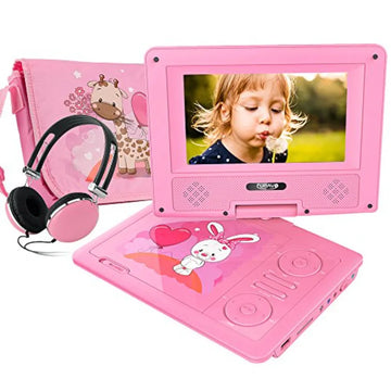 Digital Kids Laptop with Portable DVD Player and Carrying Bag in Pink