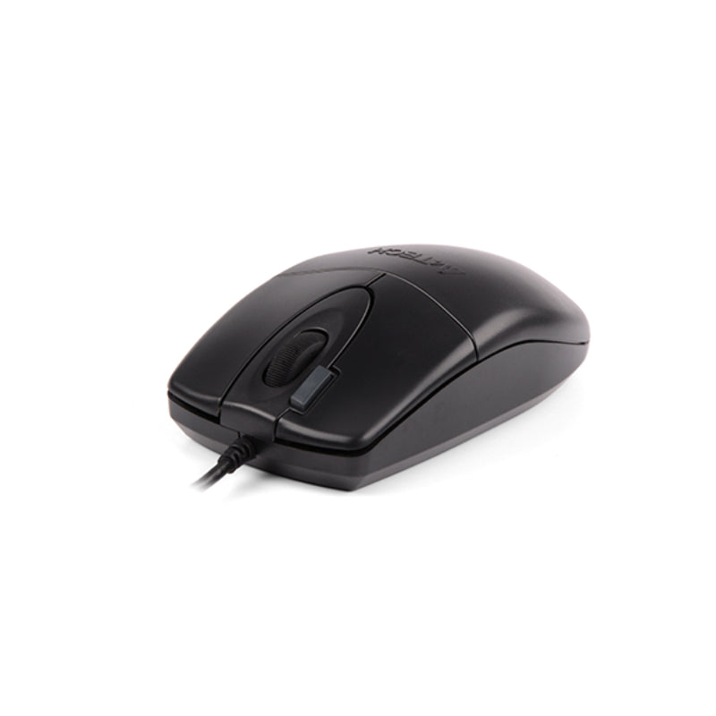 A4Tech OP-620D Optical Wired Mouse 1000 DPI 4-Button Symmetric Ergonomic Design Black