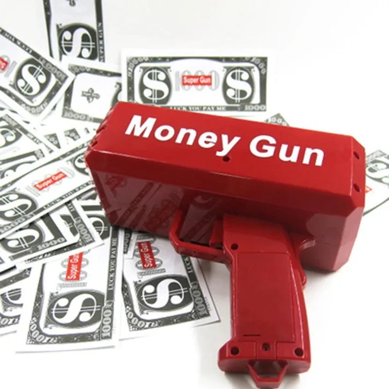 100 PCS Cash Money Blower Electric Toy Game for Kids Ages 4 6 Years Battery Powered Party Fun Outdoor Activity
