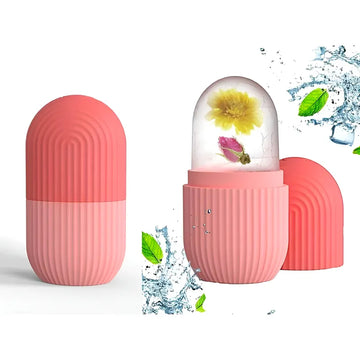 Easy Use Multi Purpose Mini Silicone Facial Ice Roller for Ultimate Skincare and Face Massage to Reduce Puffiness and Tighten Pores in Random Colors