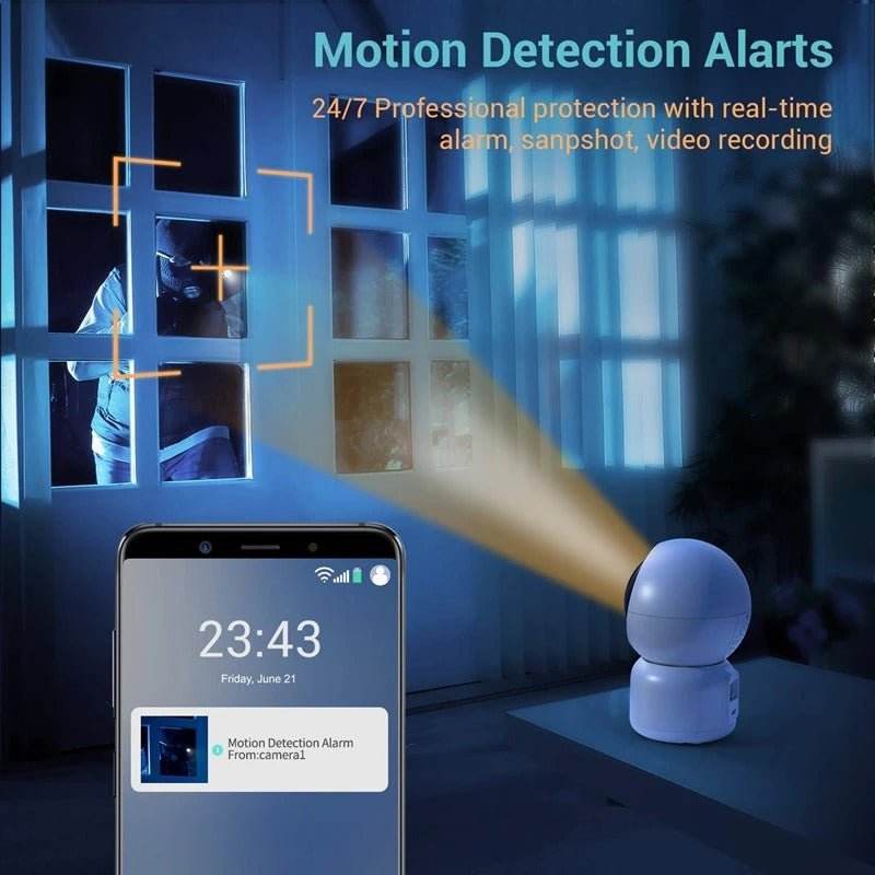 1080P HD IP Camera Smart WiFi Indoor Security CCTV Alexa Google Monitor - Al-Raheem Imports