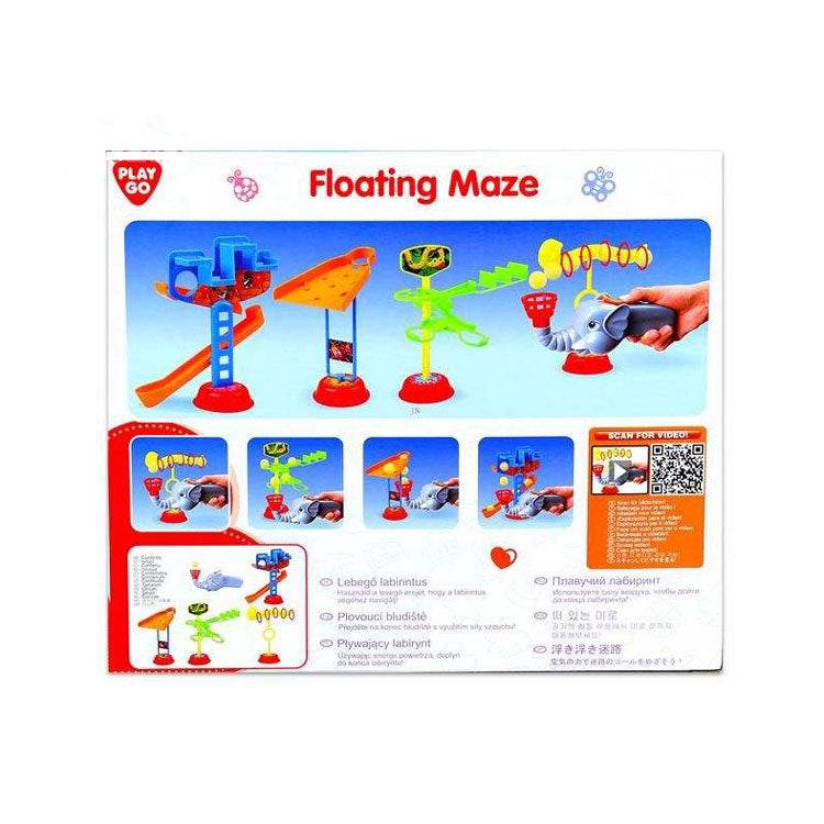 Floating Maze Kids Creative Multicolor Fun Play Toy Air Blower Elephant with 4 Obstacles - Al-Raheem Imports