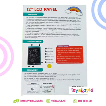 12 Inch Colorful Kids LCD Writing Tablet Reusable Drawing Board with Stylus One Button Erase Educational Doodle Pad