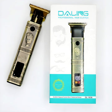 Daling DL 1636 High Performance Professional Clipper for Men with LCD Display and 180 Minute Runtime Rustproof T Blade Hair Trimmer