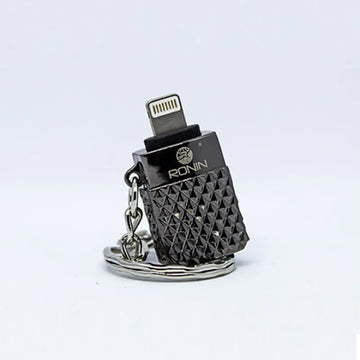 R 222 Lightning to USB OTG Adapter Plug Play Connector for iPhone iPad iOS 13 and Above Grey