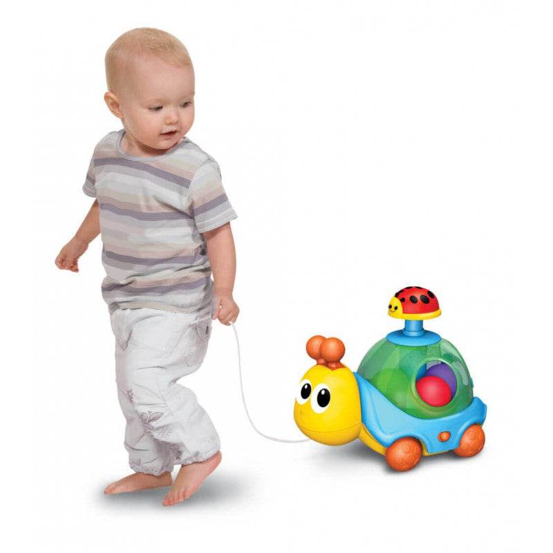 Spin N Pull Musical Snail Creative Walking Toy for Toddlers - Al-Raheem Imports
