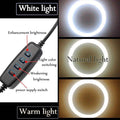 BD-360 36CM LED Ring Fill Light Three Modes with Phone Holder for Photography and Video Shooting - Al-Raheem Imports
