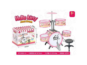 Hello Kitty Kids Jazz Drum Set Musical Toy for Toddlers
