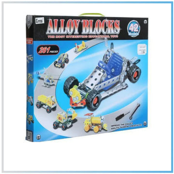 Generic Alloy Building Blocks 261 Pieces 42 Models Building Set for Kids