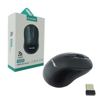 Banda G620 2.4G Wireless Optical Mouse with DPI Adjustment and Ergonomic Design