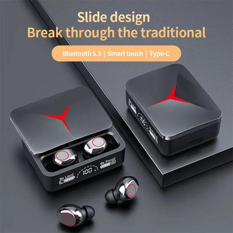M90 Pro TWS Wireless Bluetooth 5.3 Earbuds with LED Display and Power Bank