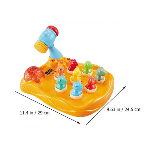 Kids Whack Shape Hammering Game with Light Sound and Battery Operated Hammer Toy
