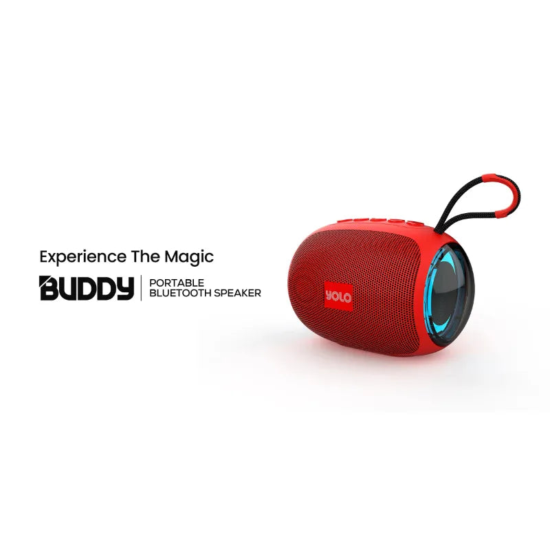 Yolo Buddy Mini Portable Bluetooth Speaker with RGB Lights and TWS