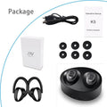 XIAOWU K5 In-Ear Wireless Bluetooth Earbuds with Mic, Ear Hook, and Charging Box - Al-Raheem Imports