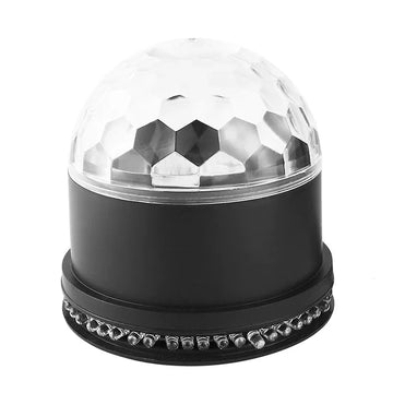 Sound Activated Auto Rotating LED Magic Ball Disco Lamp RGB 15W