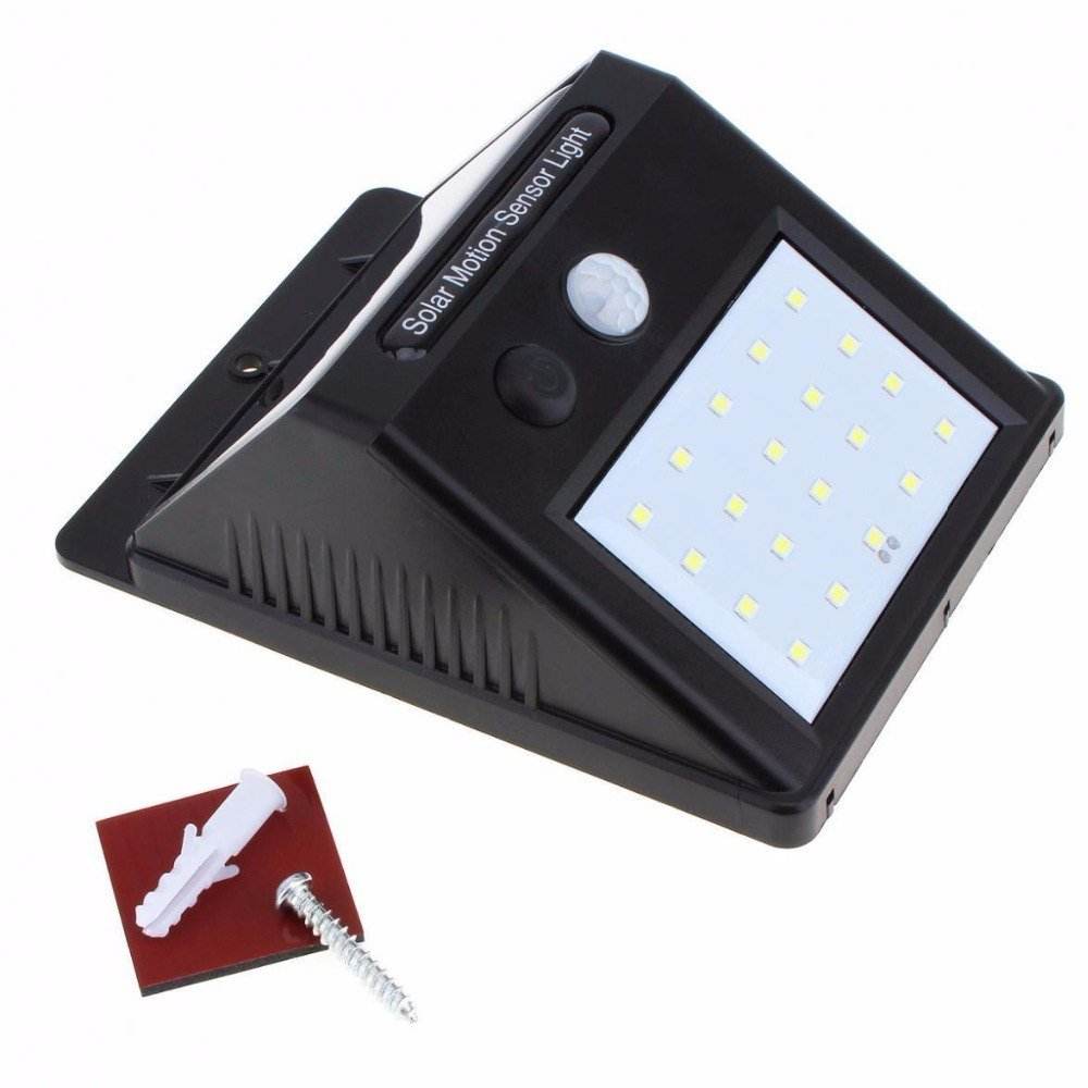 20 LED Solar Motion Sensor Wall Light Waterproof for Outdoor Garden - Al-Raheem Imports
