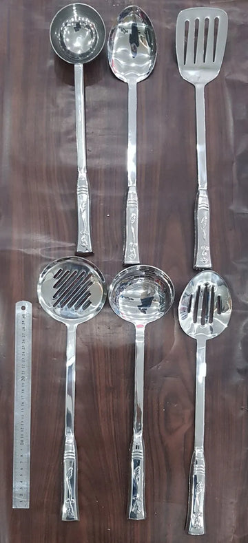 7 Piece Stainless Steel Cutlery Set with Holder Stand