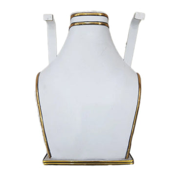 Necklace and Earrings Jewelry Display Stand Wood and PU Organizer White or Black