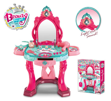 Beauty Angel Vanity Mirror Dressing Table with Light and Makeup Accessories for Girls