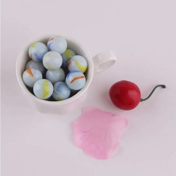 100 Pcs 15mm Glass Marbles for Kids Games and Aquarium Decor