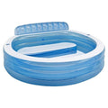 Intex 57190 Portable Swimming Pool Tub Family Lounge Pool Tub 2.29m×2.18m×79cm - Al-Raheem Imports