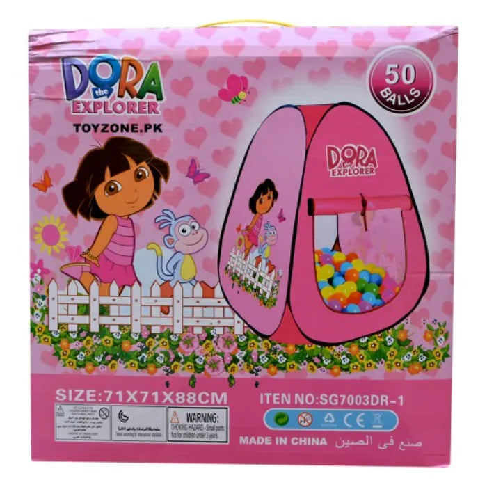 Dora The Explorer Kids Tent House Pink Foldable Play Tent