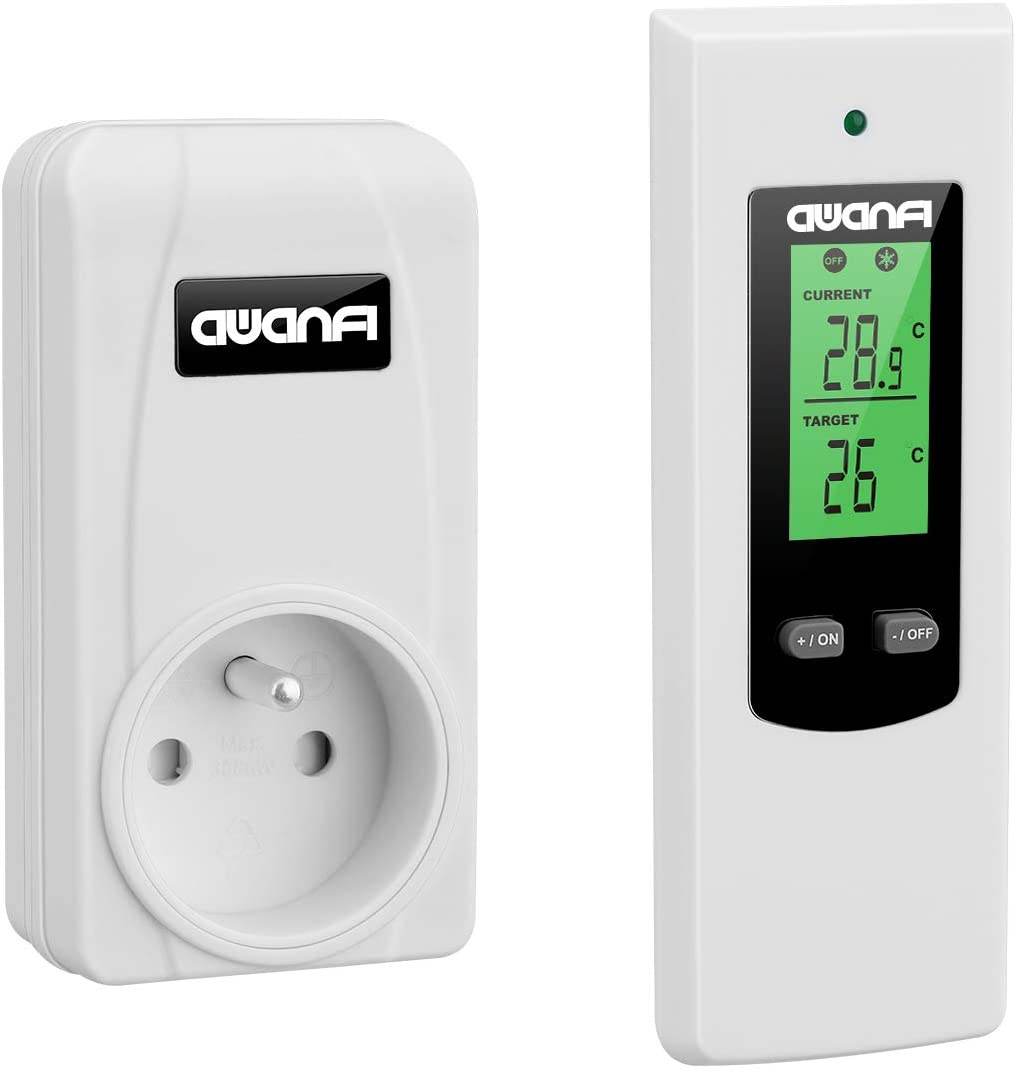 AWANFI Wireless Room Thermostat with Remote Control for Electric Heating and Air Conditioning - Al-Raheem Imports