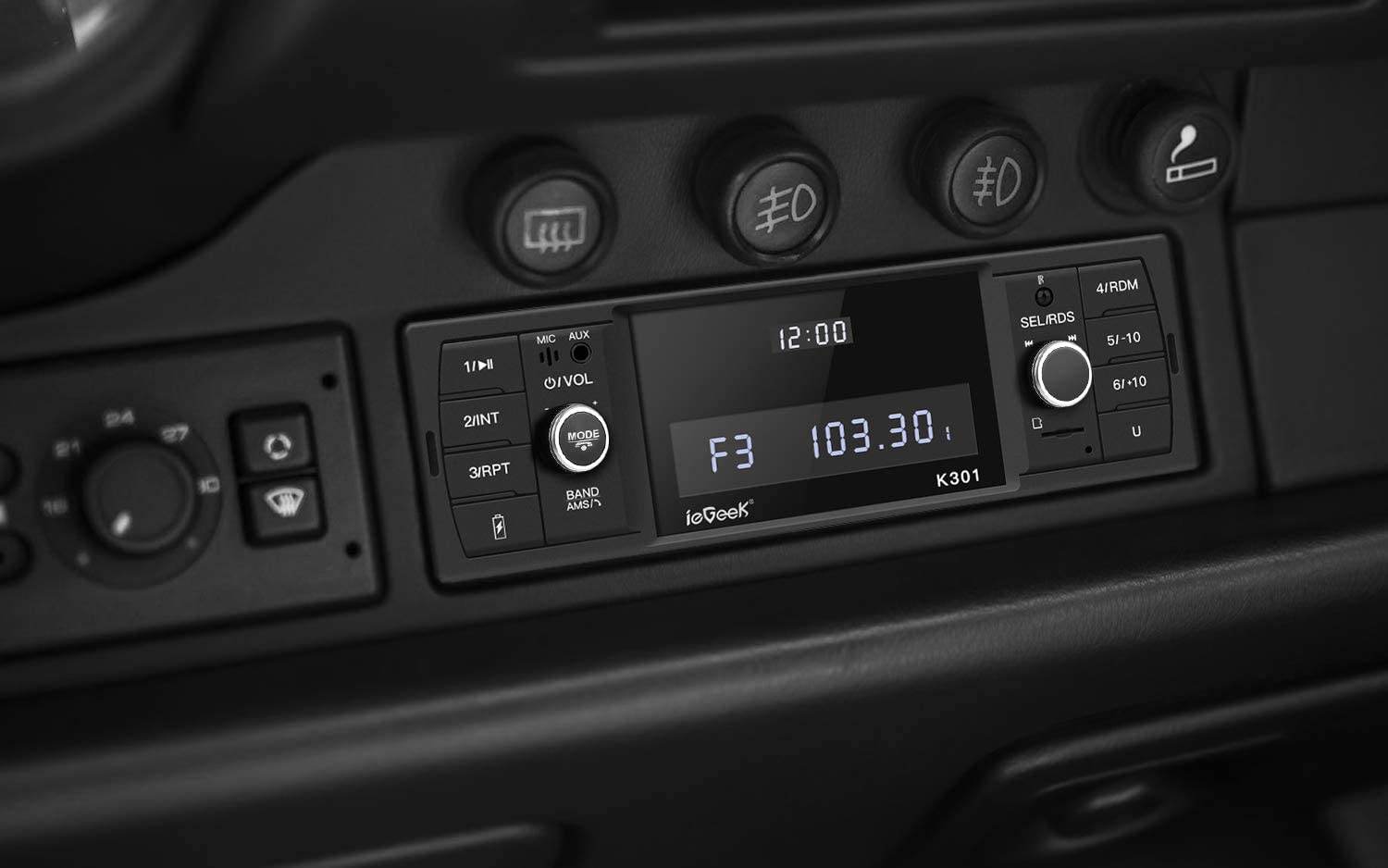 IeGeek Bluetooth Stereo RDS Car Radio MP3 Player With 4 Play Modes MP3 FM AM SD AUX USB - Al-Raheem Imports