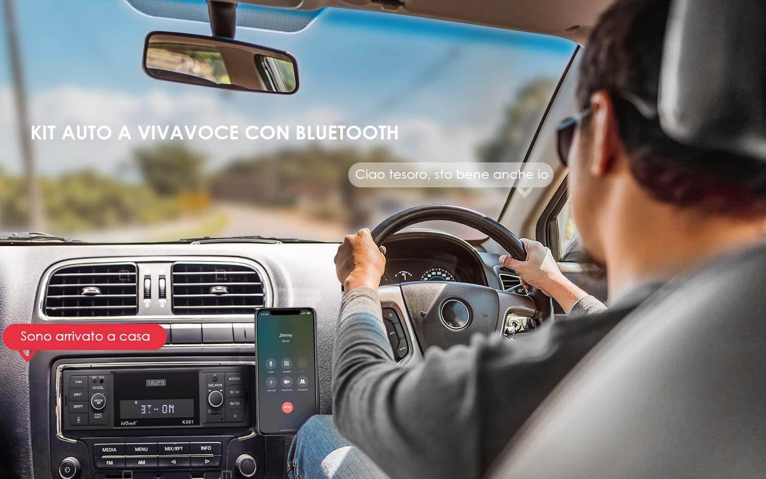 IeGeek Bluetooth Stereo RDS Car Radio MP3 Player With 4 Play Modes MP3 FM AM SD AUX USB - Al-Raheem Imports