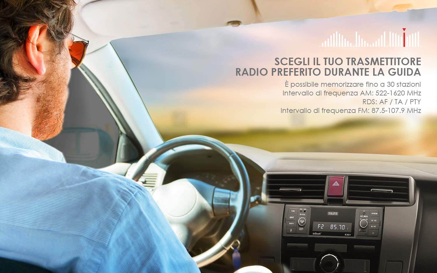 IeGeek Bluetooth Stereo RDS Car Radio MP3 Player With 4 Play Modes MP3 FM AM SD AUX USB - Al-Raheem Imports