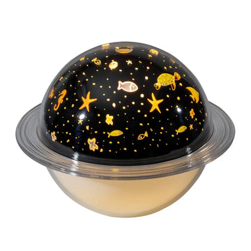 Projection Lamp Air Humidifier Aromatherapy Diffuser with LED Night Light USB 250ml Ultrasonic for Kids Room Bedroom