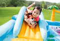 Intex Jungle Adventure Play Center Inflatable Kiddie Spray Wading Pool 2.57m×2.16m×84cm - Al-Raheem Imports
