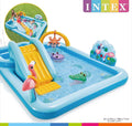 Intex Jungle Adventure Play Center Inflatable Kiddie Spray Wading Pool 2.57m×2.16m×84cm - Al-Raheem Imports