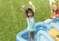 Intex Jungle Adventure Play Center Inflatable Kiddie Spray Wading Pool 2.57m×2.16m×84cm - Al-Raheem Imports