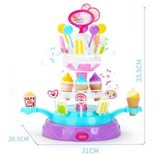 25pcs Children's Toys Sweet Rotating Platform Pretend Play Toy - Al-Raheem Imports