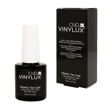 Pack of 5 CND Vinylux Weekly Top Coat Long Lasting Nail Polish Topcoat 7.3ml USA Formula