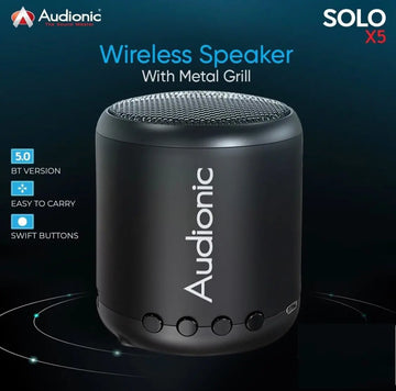 SOLO X5 Portable Wireless Bluetooth Rechargeable Speaker with Metal Grill HIFI Sound Deep Bass