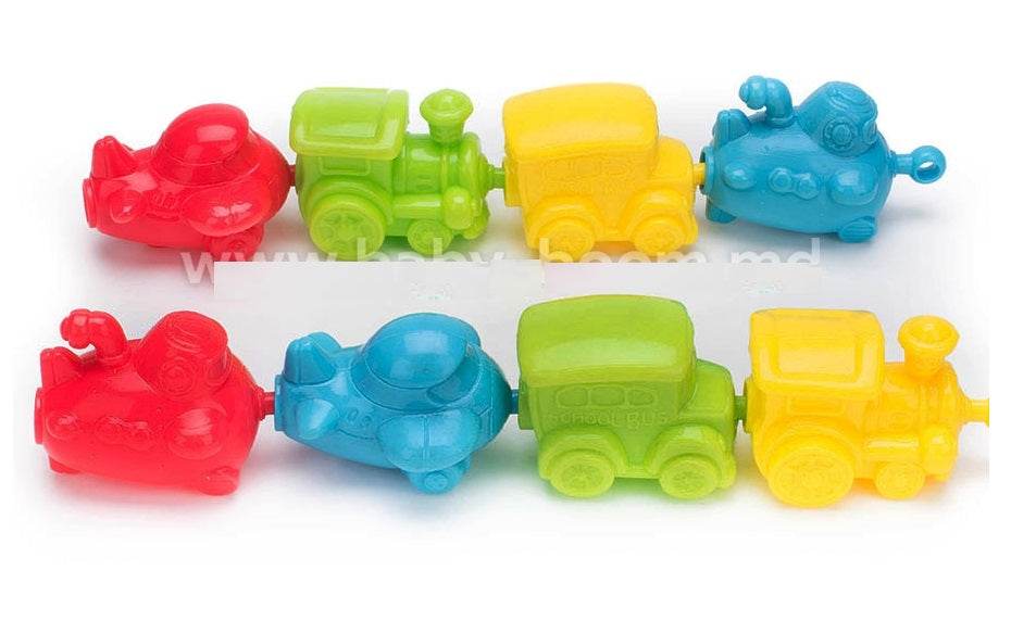 Pop & Lock Vehicles Kids Multicolor Fun Play Toys Helicopter, Train, School Bus, Submarine Set - Al-Raheem Imports