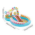 Inflatable Pool Water Slide Fun Lawn Water Inflatable Swimming Pool Unique Children Paddling Pool 295X191X130cm - Al-Raheem Imports